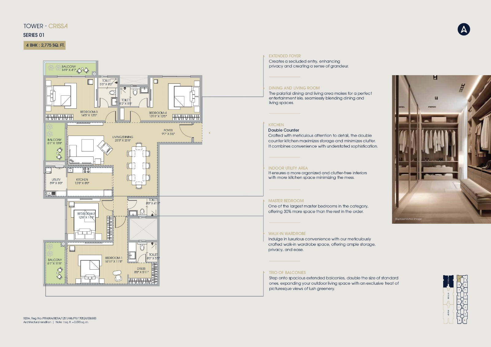 4 BHK Floor Plan